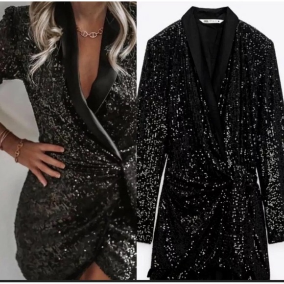Zara sequin blazer dress - Picture 10 of 11